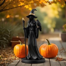 Halloween Hexe Statue Skulptur