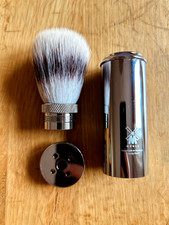 Mühle, Rasierpinsel Travel, 31 M 20, Silvertip Fibre, silber