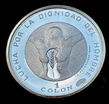 El Salvador 1 Colon 1971 Unabhängigkeit Silber Dav#141