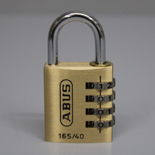 Abus Vorhängezahlenschloss 165/40 40 x 90 mm Messing, Anzahl Zahlenrollen NEU