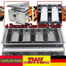 Edelstahl Brenner 4-Flammen