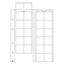Leuchtturm OPTIMA Münzhüllen für Münzen bis 34 mm, 5 Seiten à 24 Felder (319236)