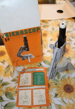 DDR Mikroskop VEB Kamenz Spielwaren spielzeug vintage JK