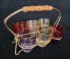 6 Schnapsgläser-Set Buntglas