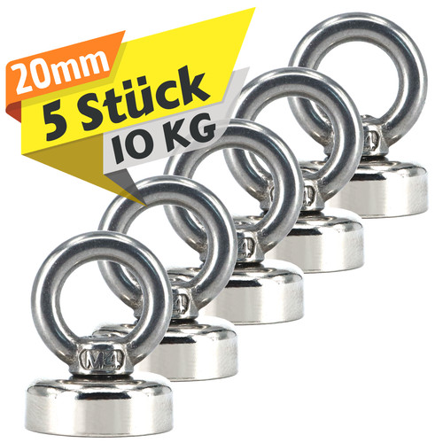 Neodym topfmagnet mit öse - neodym,