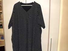 Da. Nachthemd/Hauskl. 58/60 schwarz/weiß L 120 cm B 80 cm neu