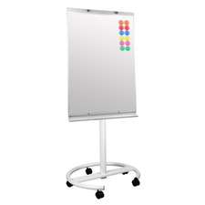 Magnettafel Whiteboard Flipchart Magnetisch mit Rollenfuß/Ständer mobil 70x100cm