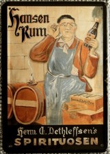 Blechpostkarte, 14,5 x 10 cm