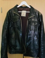 Herren Lederjacke Größe 52 von Trapper