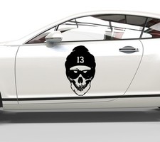 Aufkleber Totenkopf mit