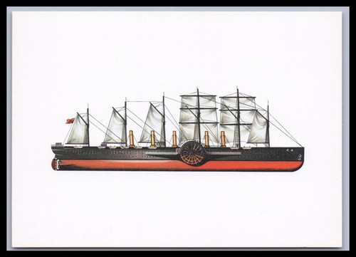 Ansichtskarte kunst schiff - ansichtskarte,