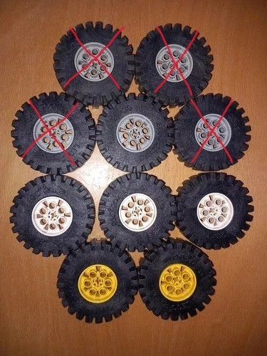 Lego technic 4267 - räder, 20x30