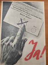 Ja! +Wahlplakat über den