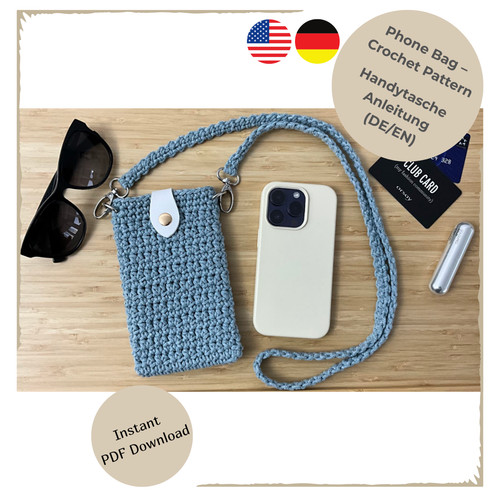 Häkelanleitung handytasche - häkelanleitung,