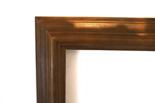 Alte Shabby Reh Braun Echt Holz Bilderrahmen Massiv 46 x 36 cm ( 40 x 30 )