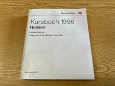 DB Kursbuch Hessen Sommer 1996 Regionalverkehr Fahrplan Bahn Bus ÖPNV Rhein-Main