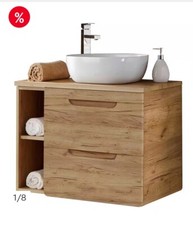 Waschtisch mit Aufsatzwaschbecken &Armatur