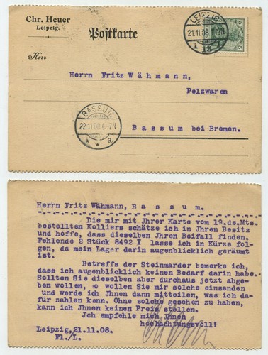 98736 postkarte chr heuer - postkarte, chr.