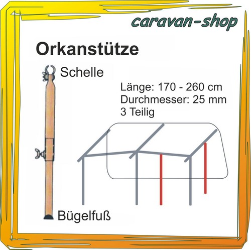 Orkanstütze zelt stange - orkanstütze, mm