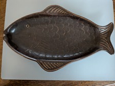 Melitta Katengeschirr Konvolut, Brathuhn mit Deckel, Fischplatte