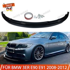 Frontspoiler Performance Spoiler Lippe Glanz Schwarz für BMW 3er E90 E91 2008-12