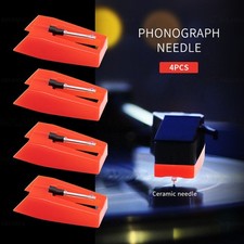 4X Stück Plattenspieler Nadel Ersatznadel für Schallplattenspieler Tonabnehmer