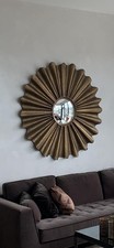Wandspiegel Groß Rund Sonne