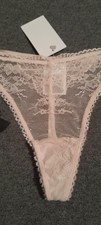 String tanga spitze rosé - tanga,