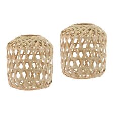  Set 2 Lampenschirm Bambus