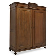 ANTIK! Dielenschrank restauriert Historismus Eiche massiv Kleiderschrank