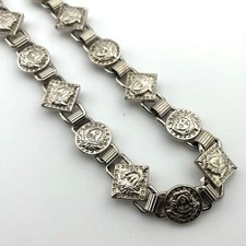 Gianni Versace Silberfarben Halskette Anhänger Medusa Herren Accessoire