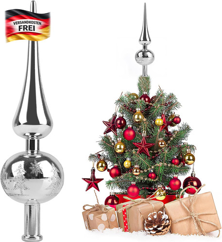 Weihnachtsbaumspitze rot für