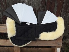 HKM Lammfell Korrektur Sattelkissen mit Taschen und 16 Einlegepads