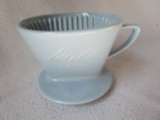 alter Melitta Schnell-Filter Steinzeug Kaffeefilter pastell blau 101 3 Loch Top