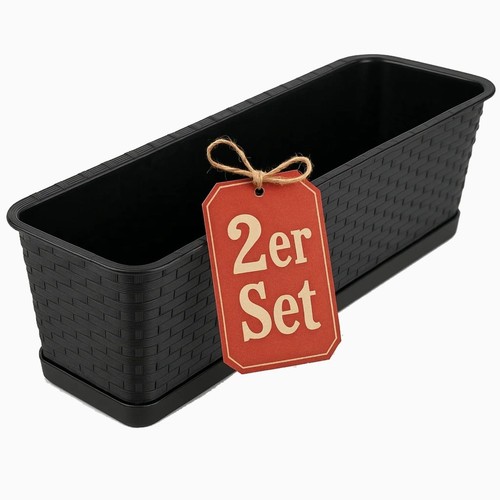 Blumenkasten mit - 2x,