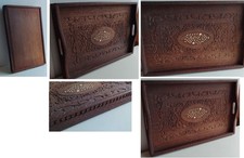 Tablett Teak Holz antik