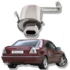 Fox Sportauspuff Mercedes C-Klasse W202 Limo S202 Kombi Bj. 1993-2001 1x135x80mm