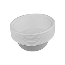 Weiße Bio Suppenschalen 500m aus Pappe einweg Suppenschüssel einweg Geschirr