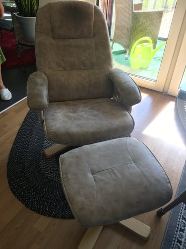 Sessel mit separaten fussteil - sessel,