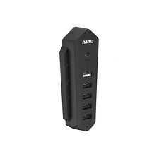 Hama 6in1 USB-2.0-Hub Adapter Splitter Erweiterung Schwarz f. Sony Playstation 5
