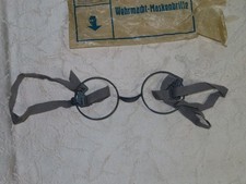 Wehrmacht Maskenbrille Rapsch mit Original Tüte !