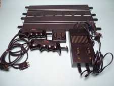 Carrera 124 Exclusiv  Rennbahn - Anschlußschiene mit 2x Regler, Handregler #6220