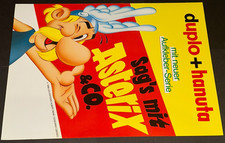 Duplo Hanuta Werbefolder 1988 Sag`s mit Asterix und Co inkl. integrierter Bilder