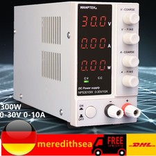 Einstellbar 0-30V 0-10A Labornetzgerät DC Schaltnetzteil 3 Digits Display 300W