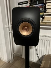 KEF LS50 Hochglanz Schwarz Lautsprecher-System