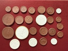 Schöne Sammlung Porzellanmünzen