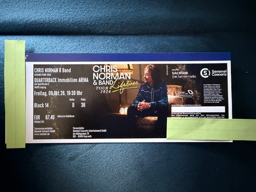 Chris norman leipzig 2026 - norman, 9.10.2026