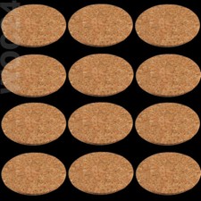 12 Korkuntersetzer Glasuntersetzer Set Glas Untersetzer Kork Rund