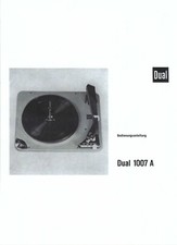 Dual Bedienungsanleitung user manual für 1007 A deutsch Copy