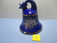 Glocke    Keramik  blau (-2-)